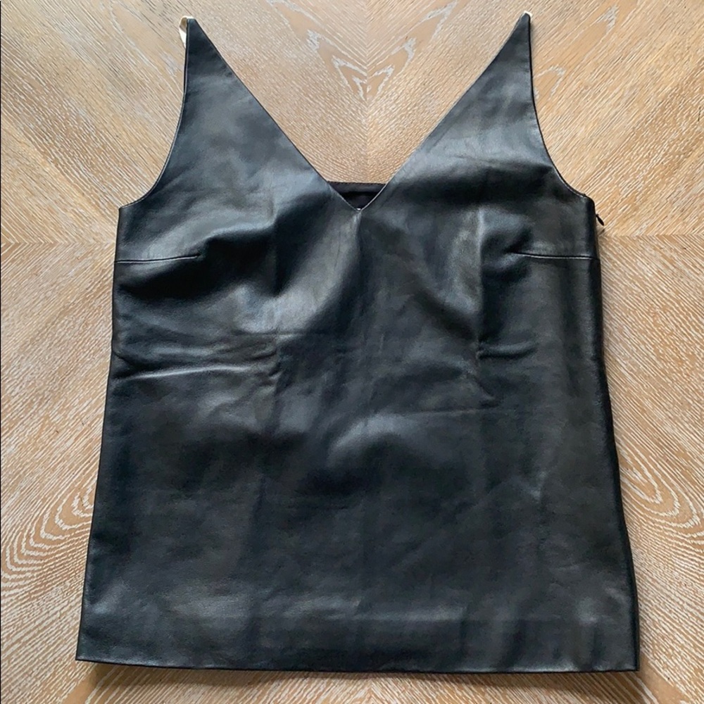 MAISON MARTIN MARGIELA Black Strap Leather Tank Top 4 - Picture 5 of 15